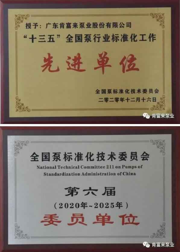 九游官方站网站入口-九游(中国)荣获“十三五”全国泵行业标准化工作先进单位称号